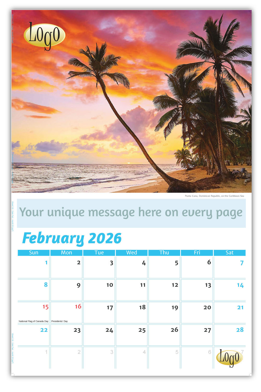 Custom Business Promotional Calendar