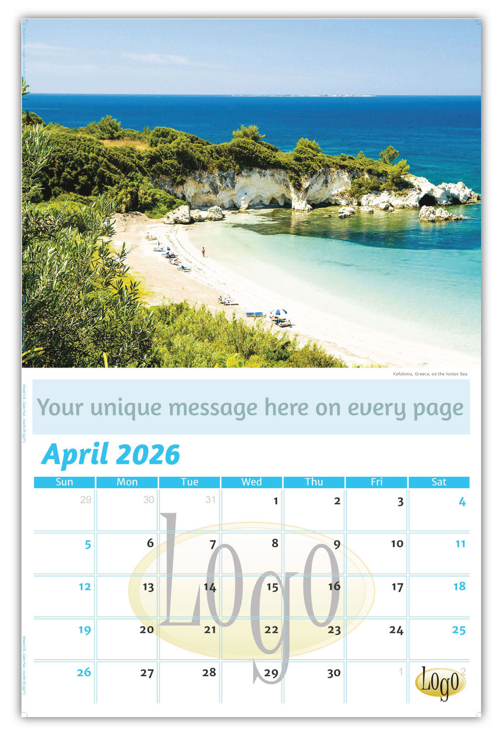 Custom Business Promotional Calendar
