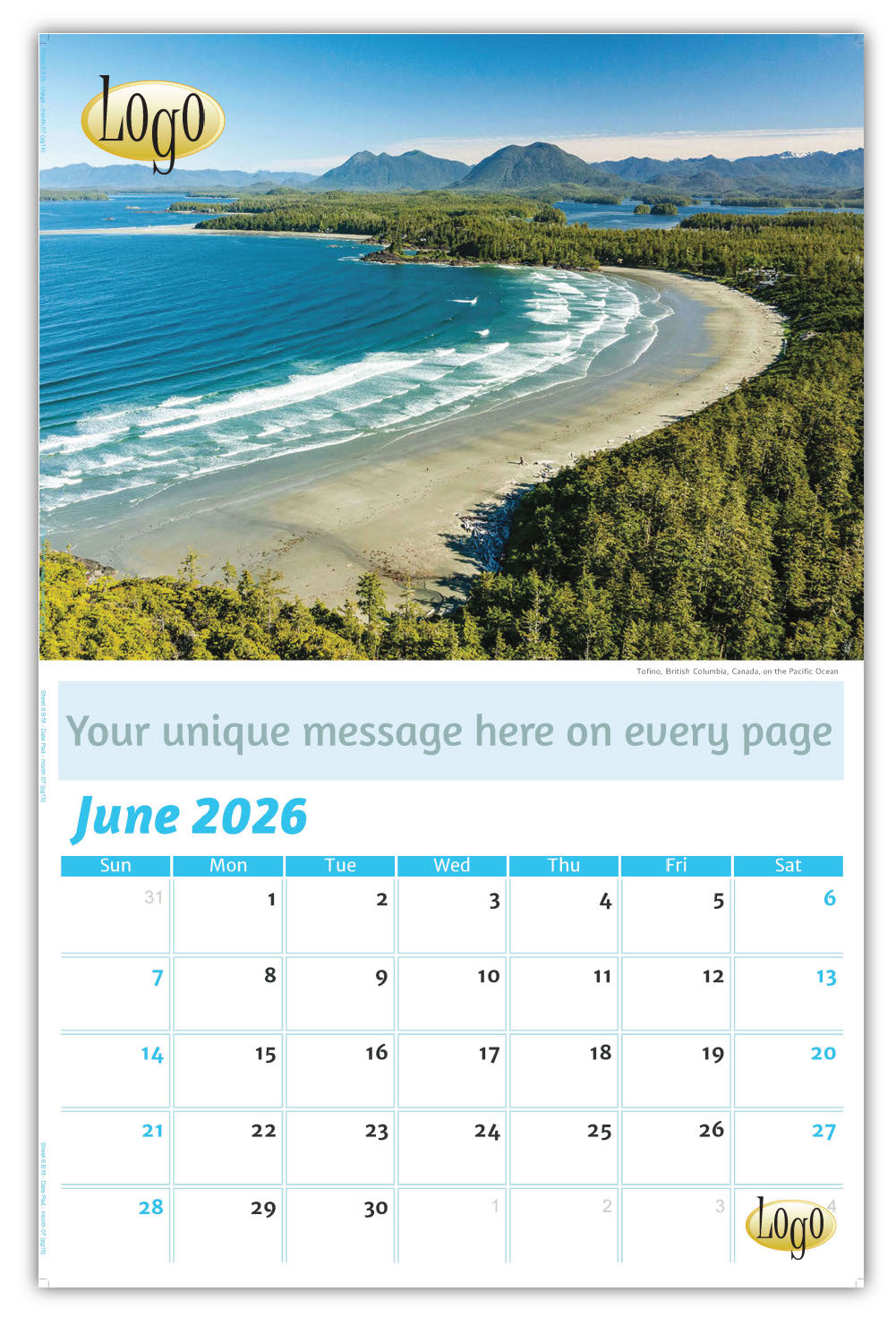 Custom Business Promotional Calendar