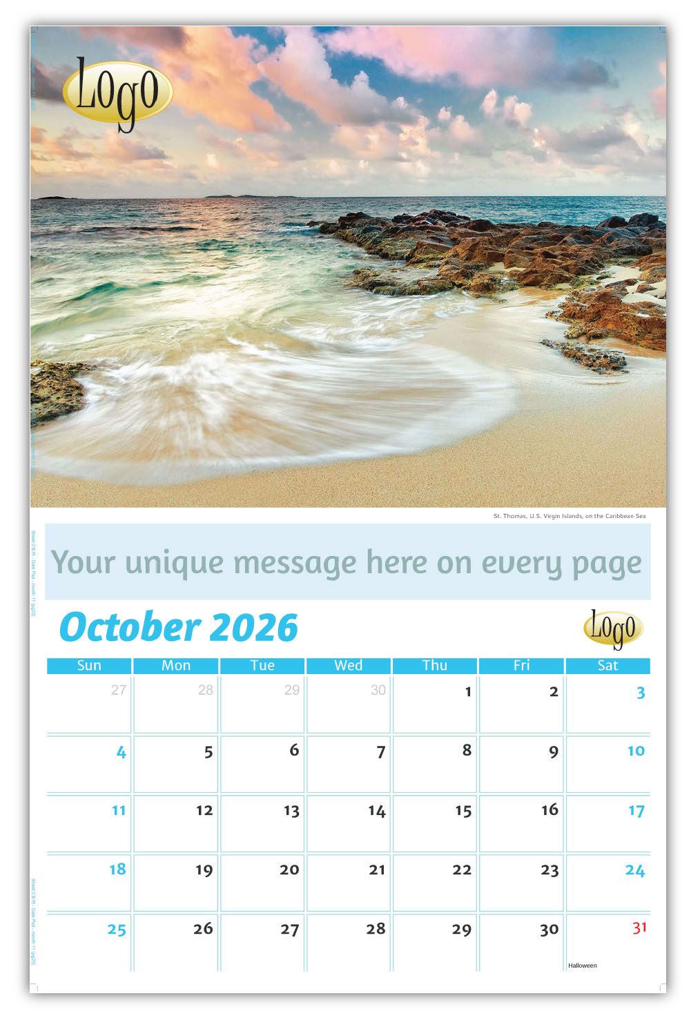 Custom Business Promotional Calendar