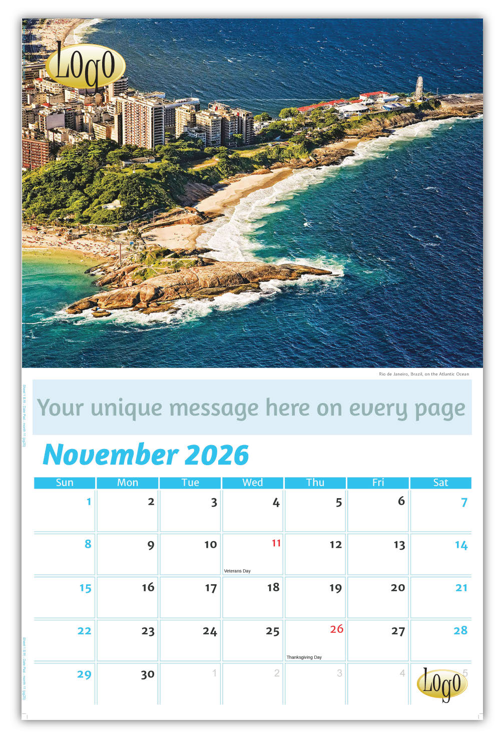 Custom Business Promotional Calendar