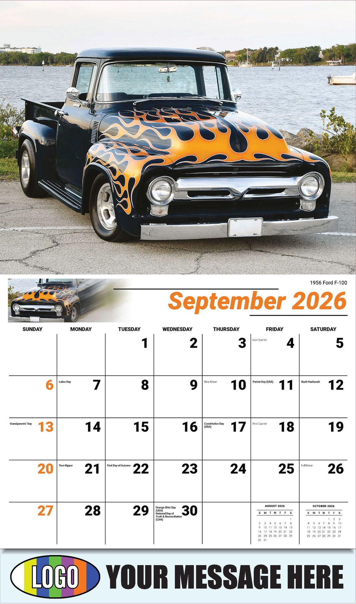 2026 Pumped-Up Pickups Business Promotional Calendar
