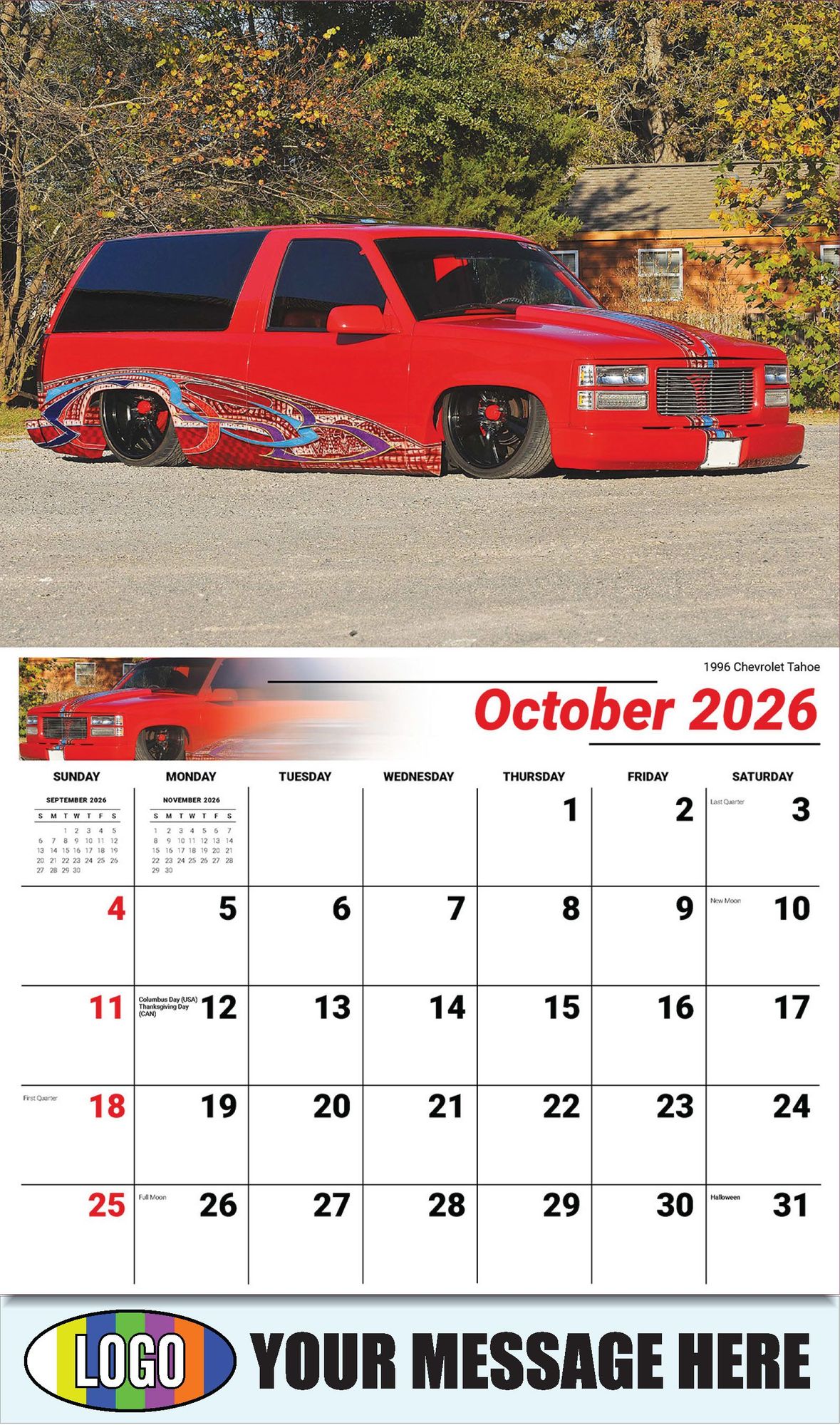2026 Pumped-Up Pickups Business Promotional Calendar