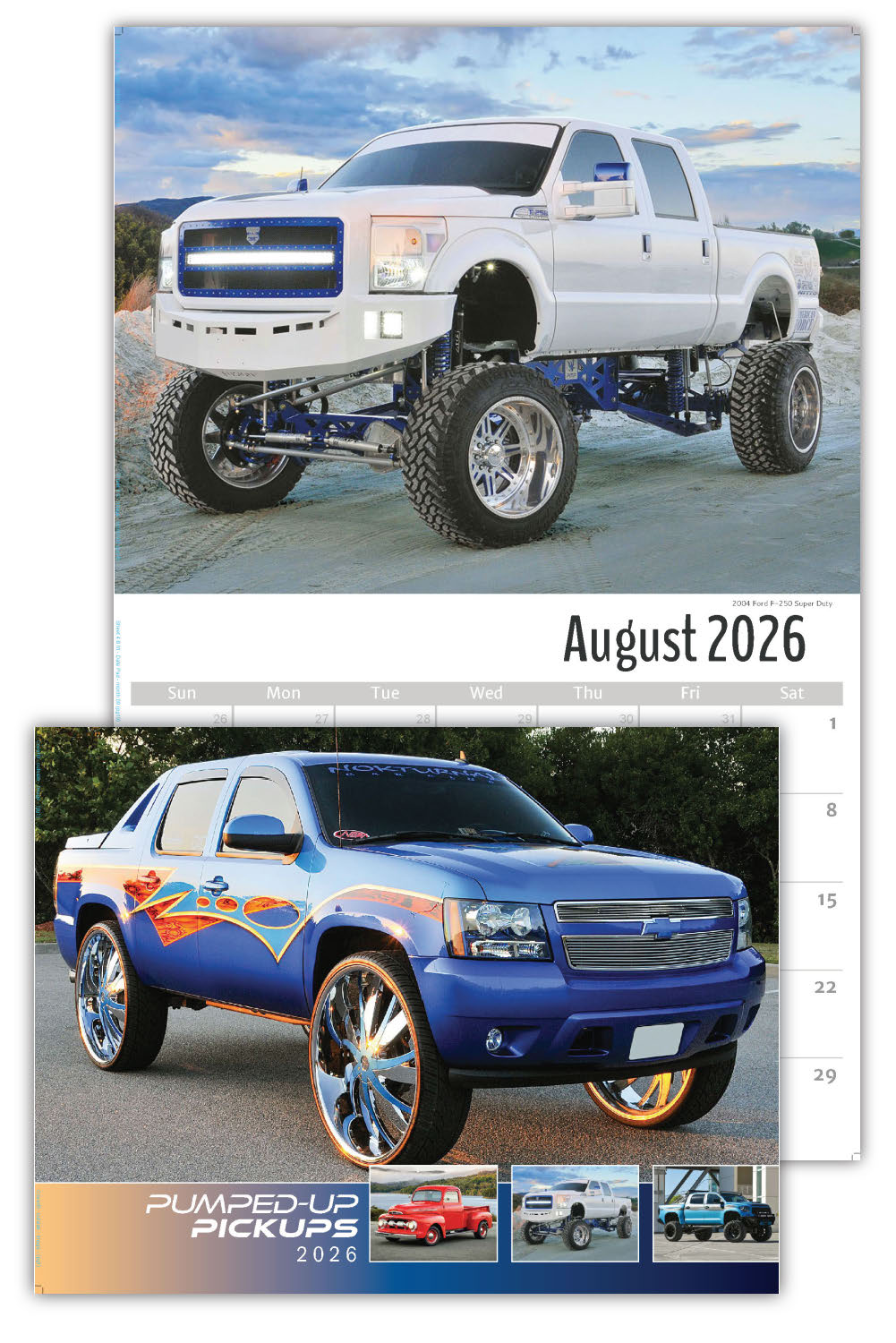 2026 Wall Calendar - Pumped-Up Pickups