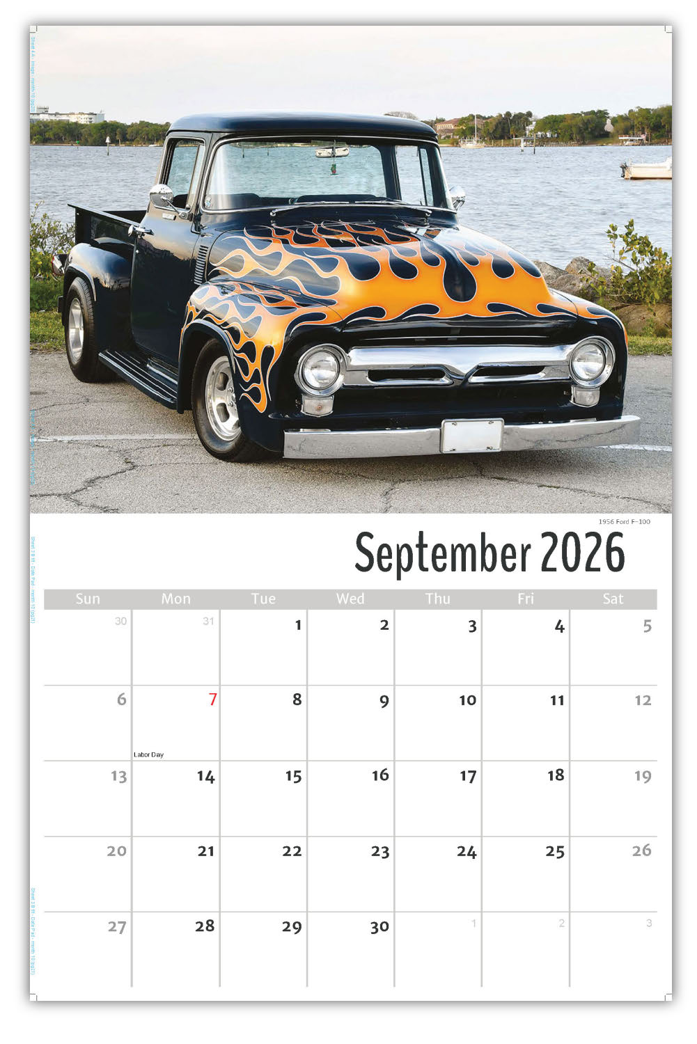 2026 Wall Calendar - Pumped-Up Pickups