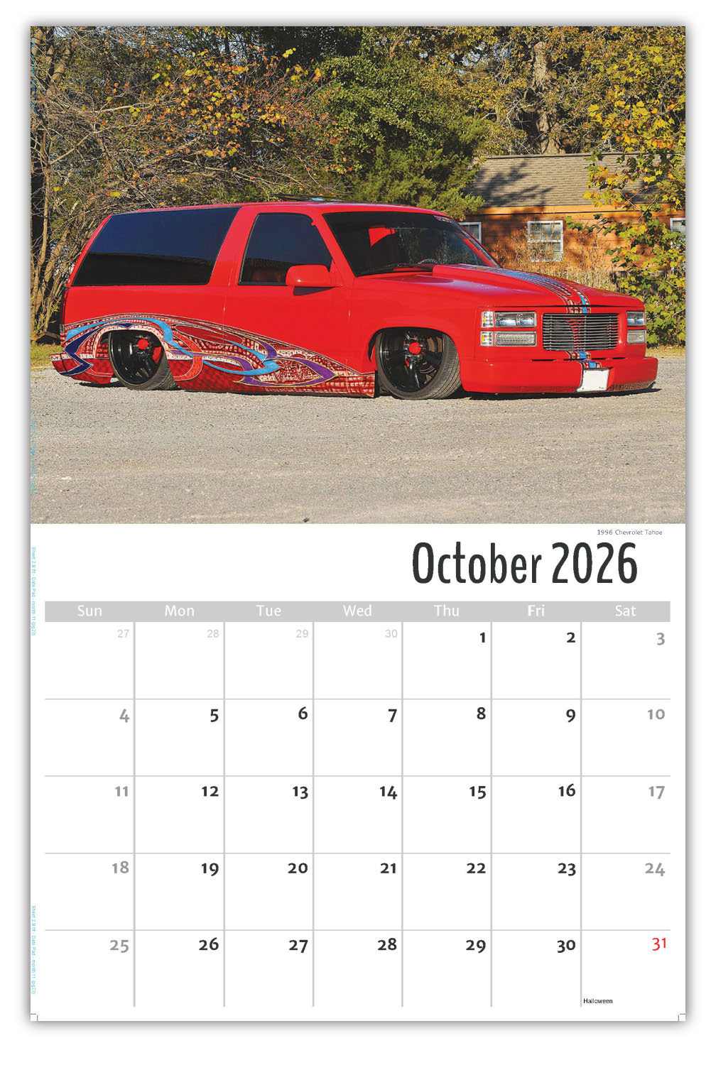 2026 Wall Calendar - Pumped-Up Pickups