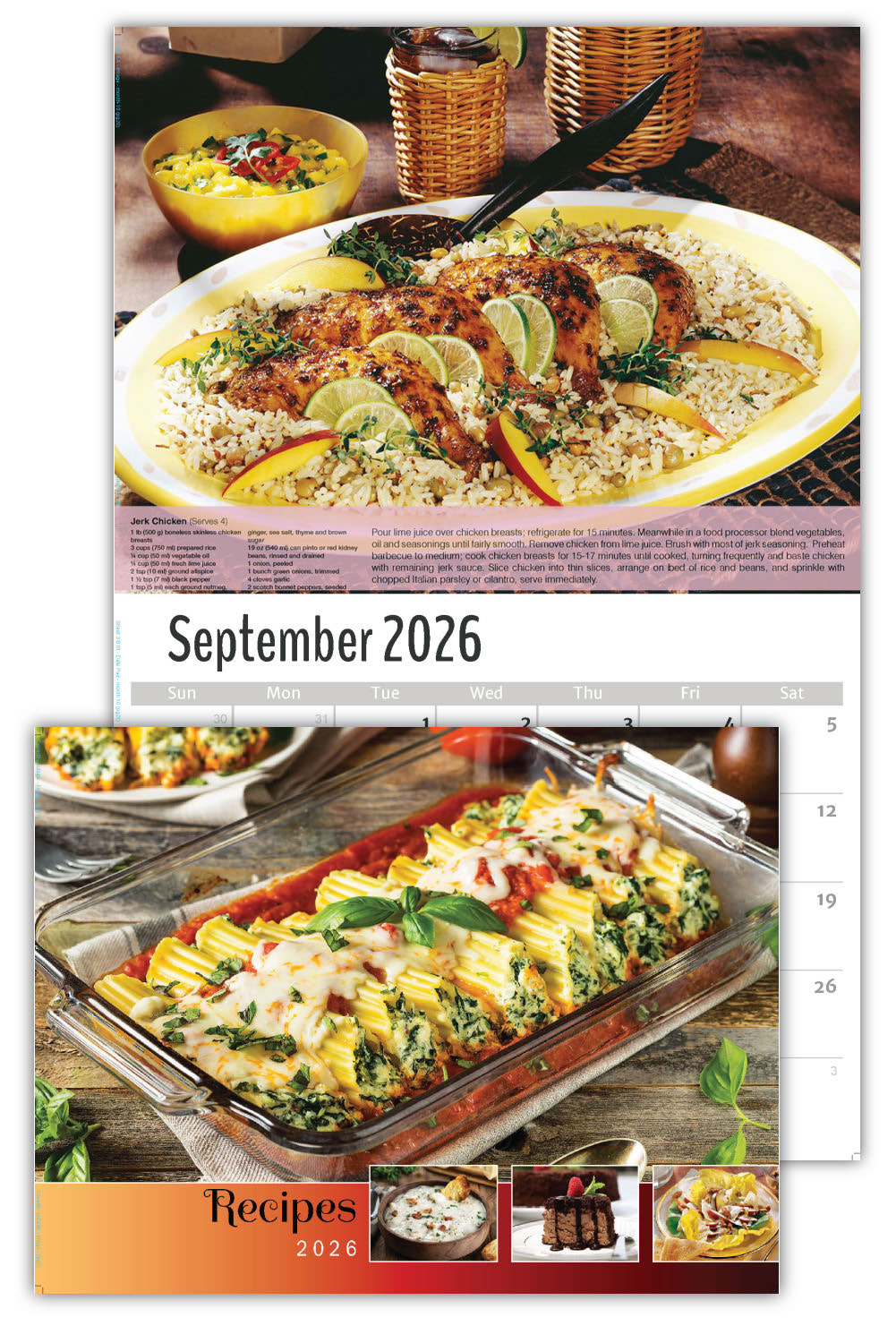 2026 Recipes Wall Calendar
