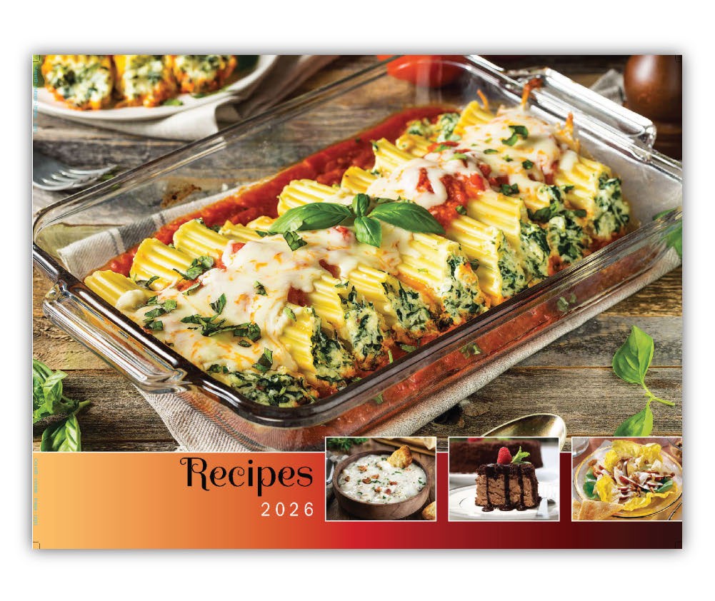 2026 Recipes Wall Calendar