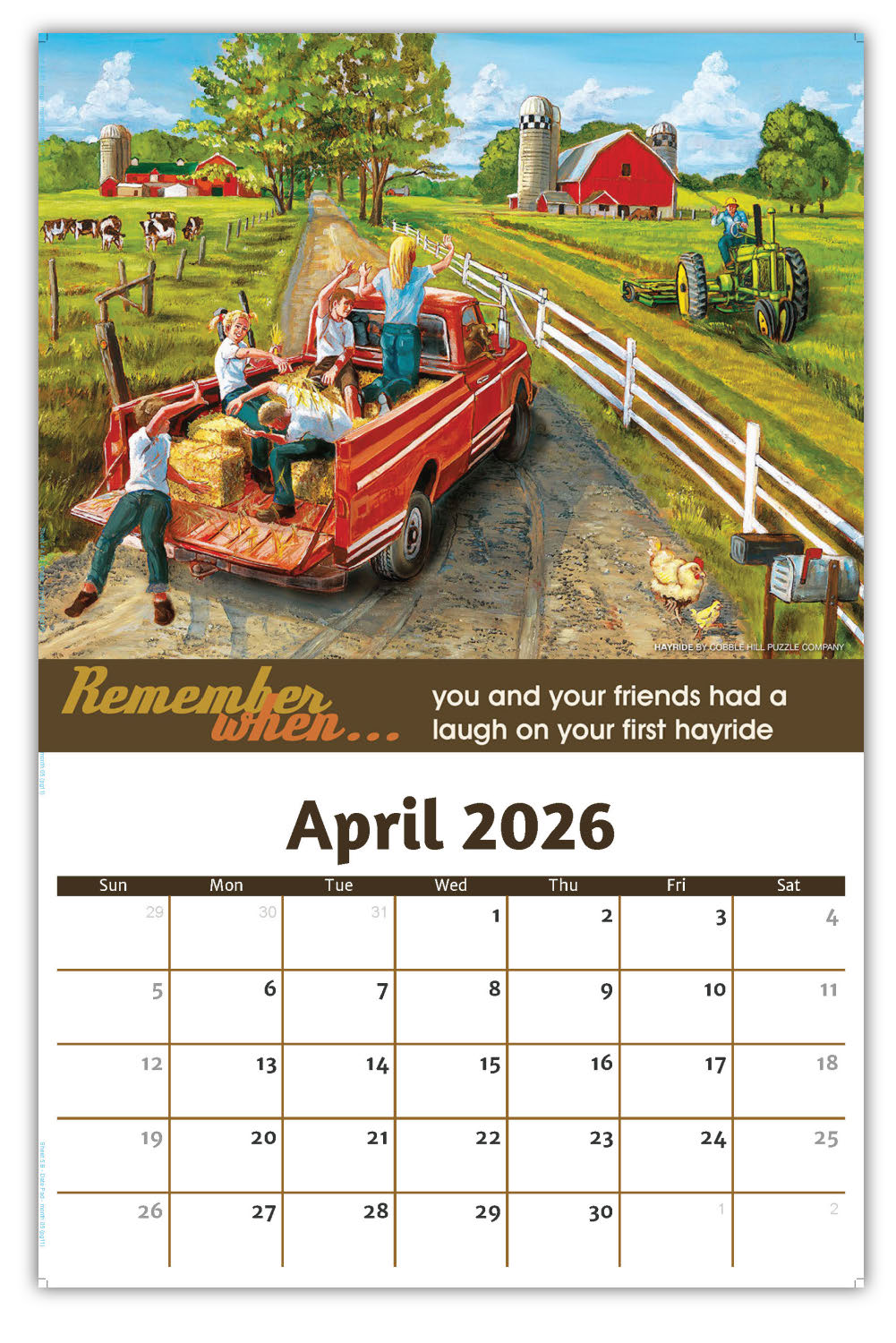 2026 Wall Calendar - Remember When...