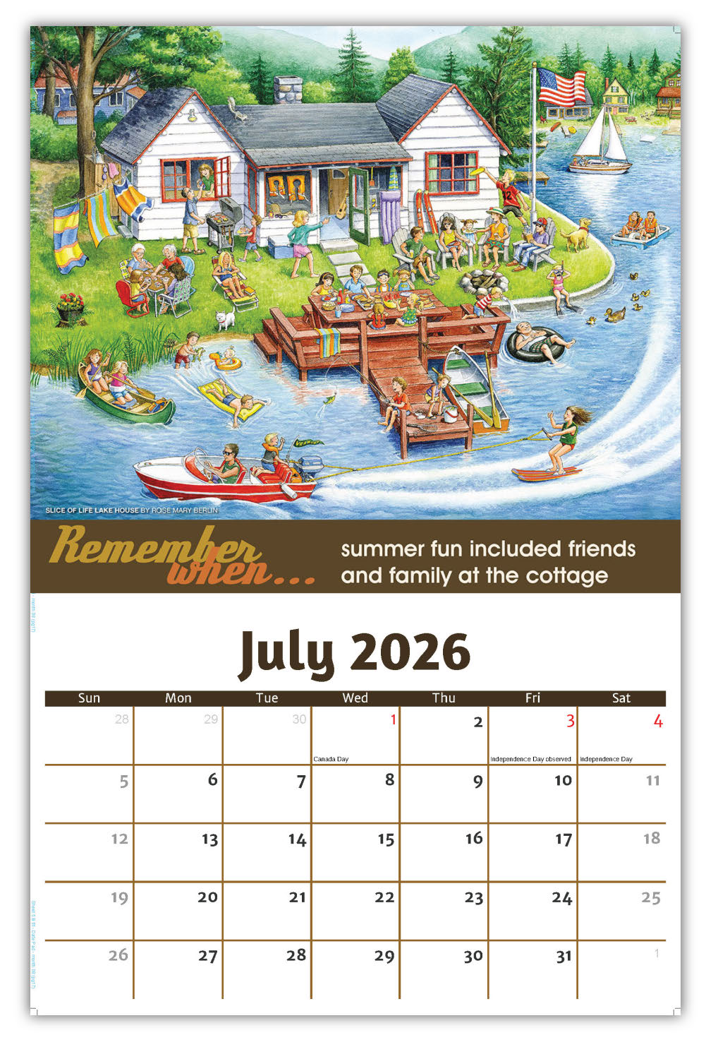 2026 Wall Calendar - Remember When...