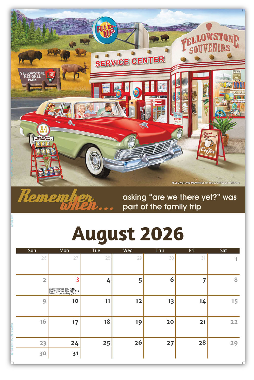 2026 Wall Calendar - Remember When...