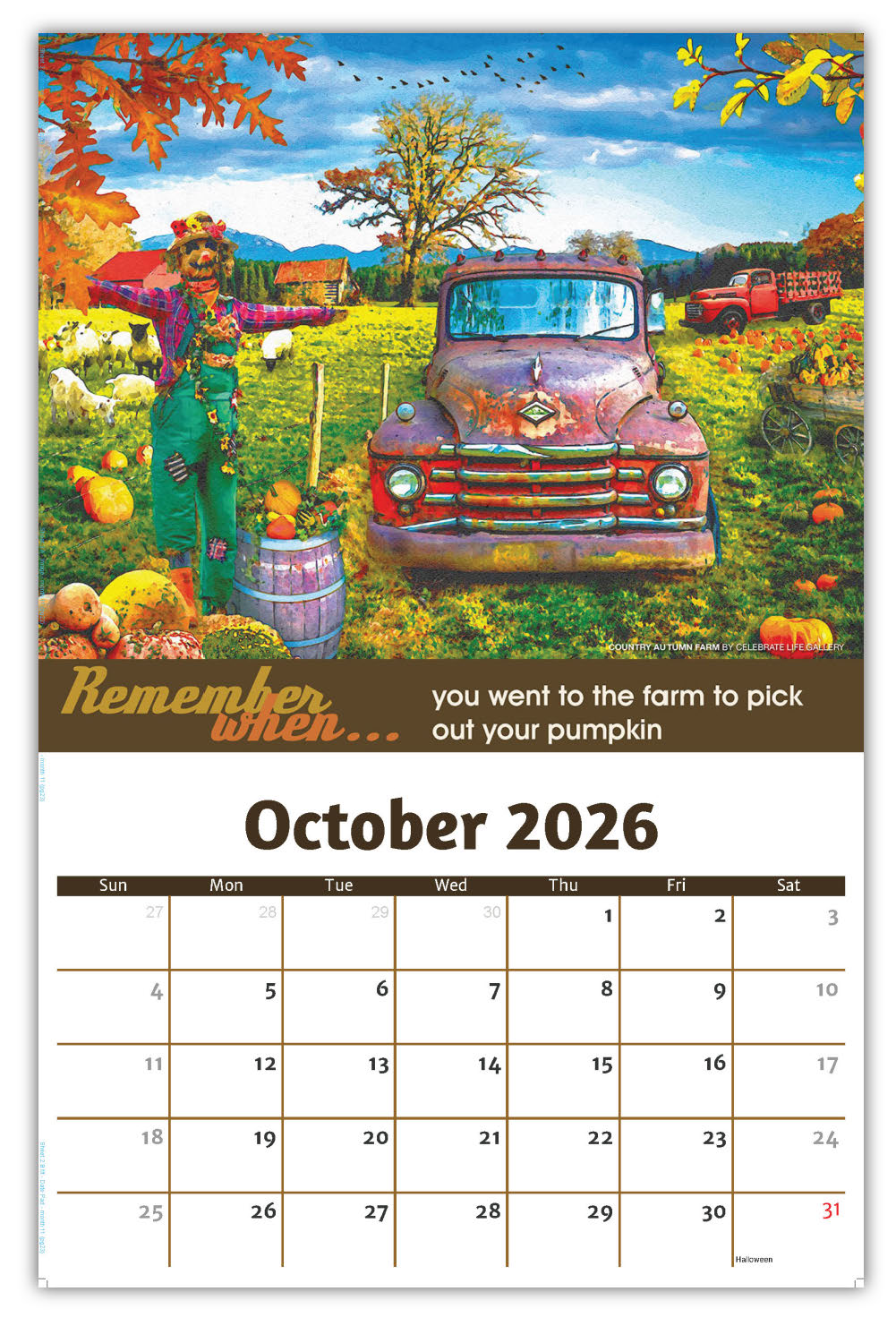 2026 Wall Calendar - Remember When...