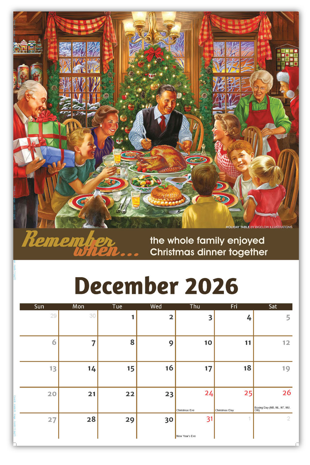 2026 Wall Calendar - Remember When...