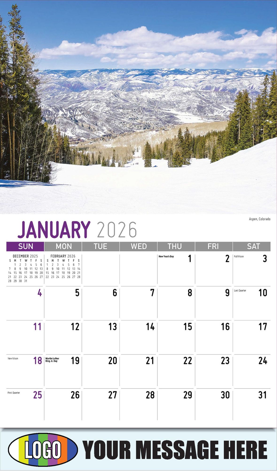 2026 Scenes of America Business Promotional Calendar