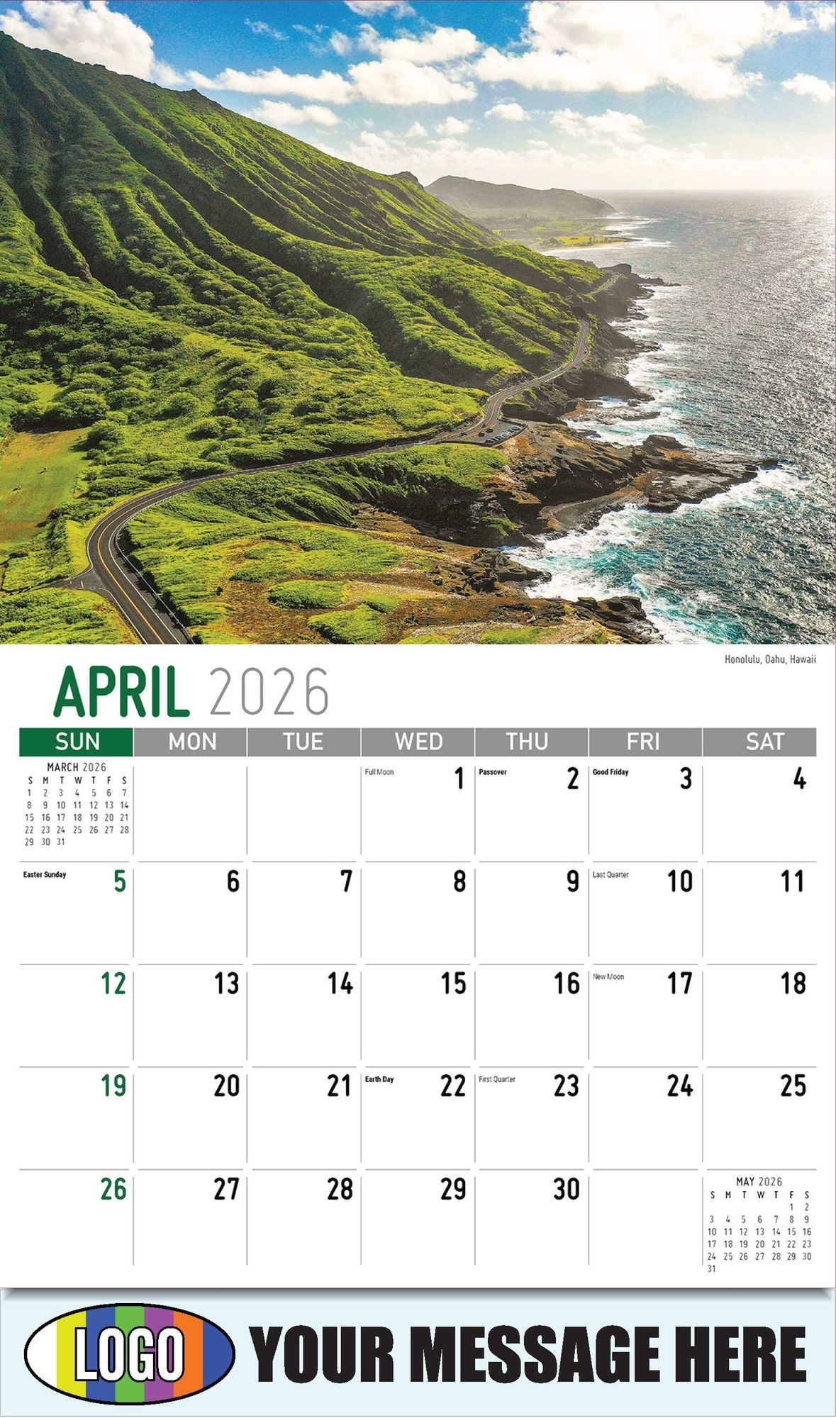 2026 Scenes of America Business Promotional Calendar