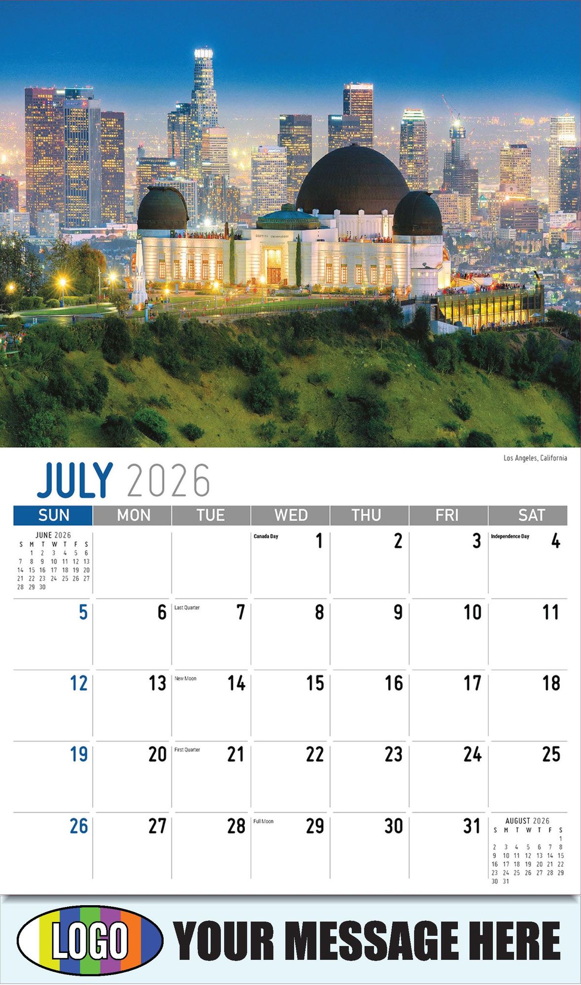 2026 Scenes of America Business Promotional Calendar