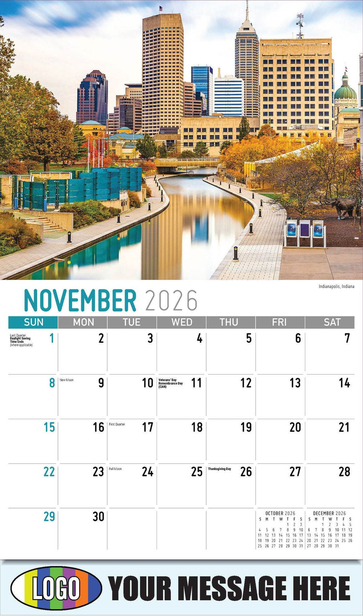 2026 Scenes of America Business Promotional Calendar