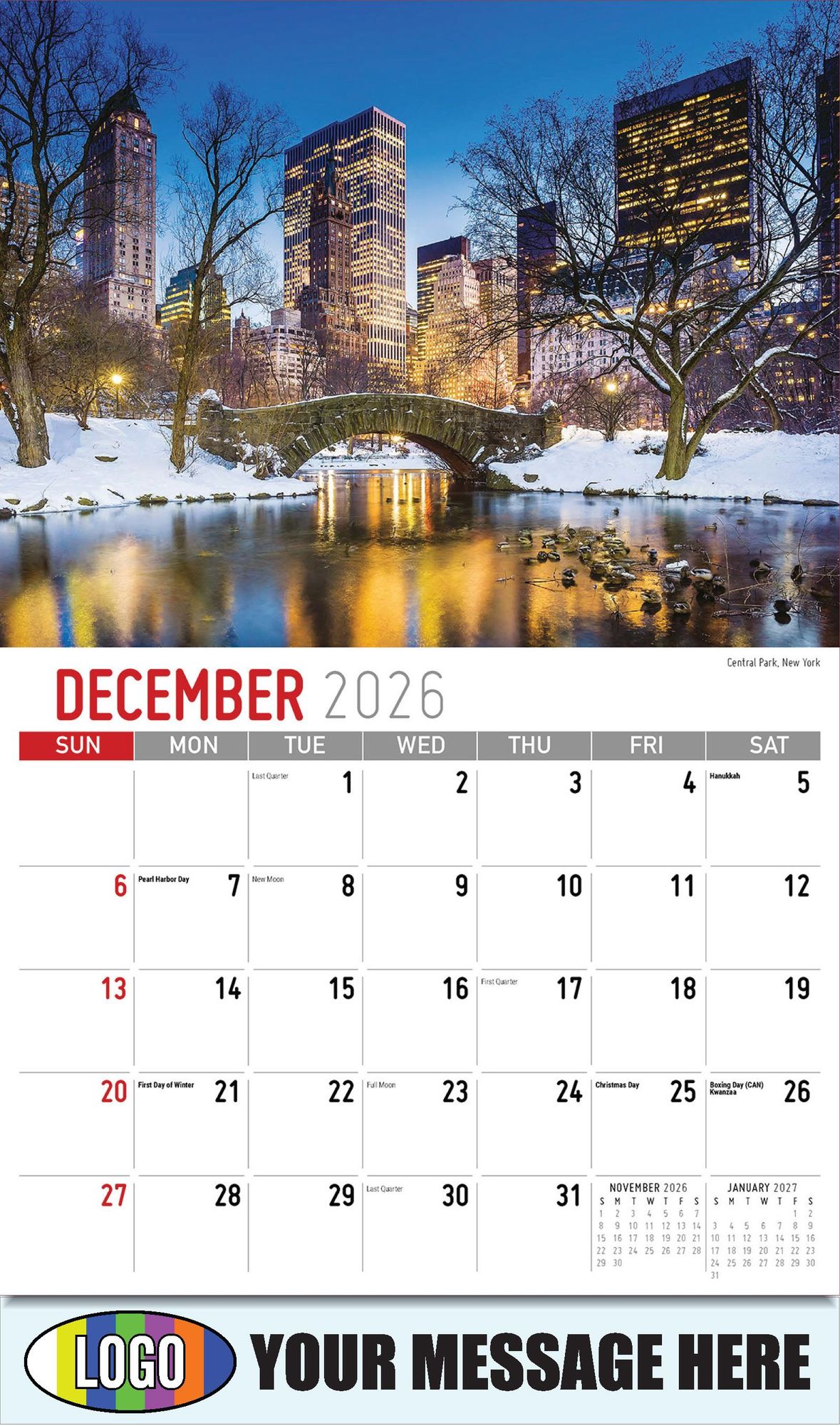 2026 Scenes of America Business Promotional Calendar