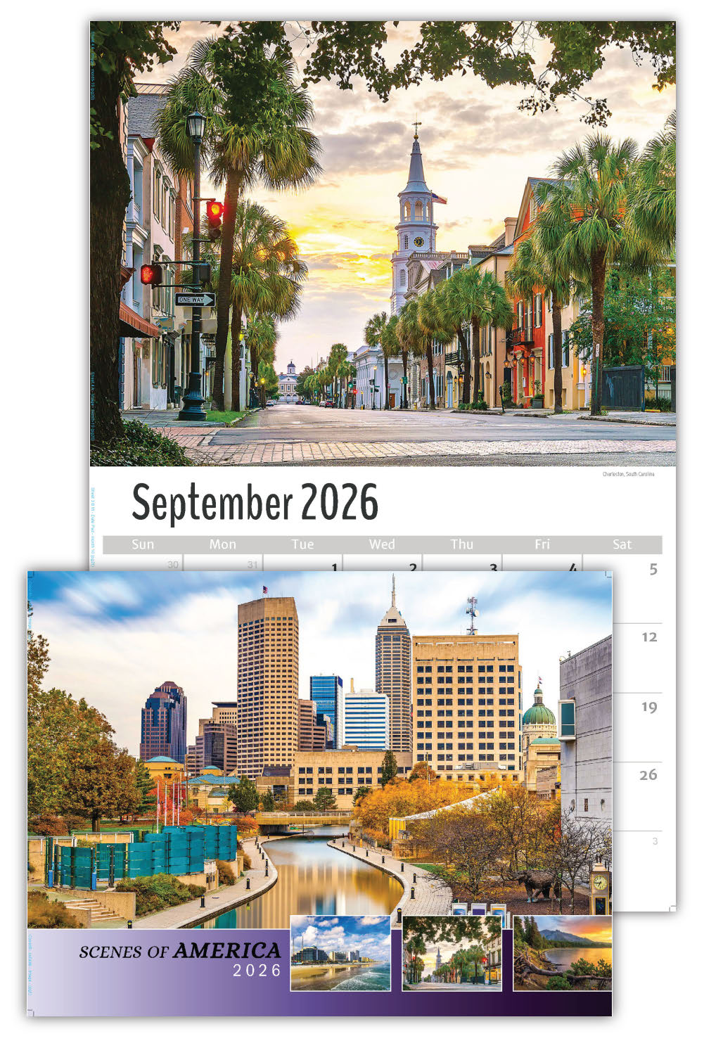 2026 Wall Calendar - Scenes of America