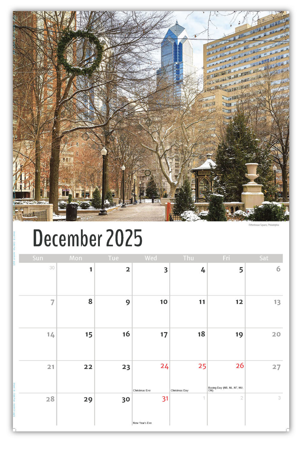 2026 Wall Calendar - Scenes of America