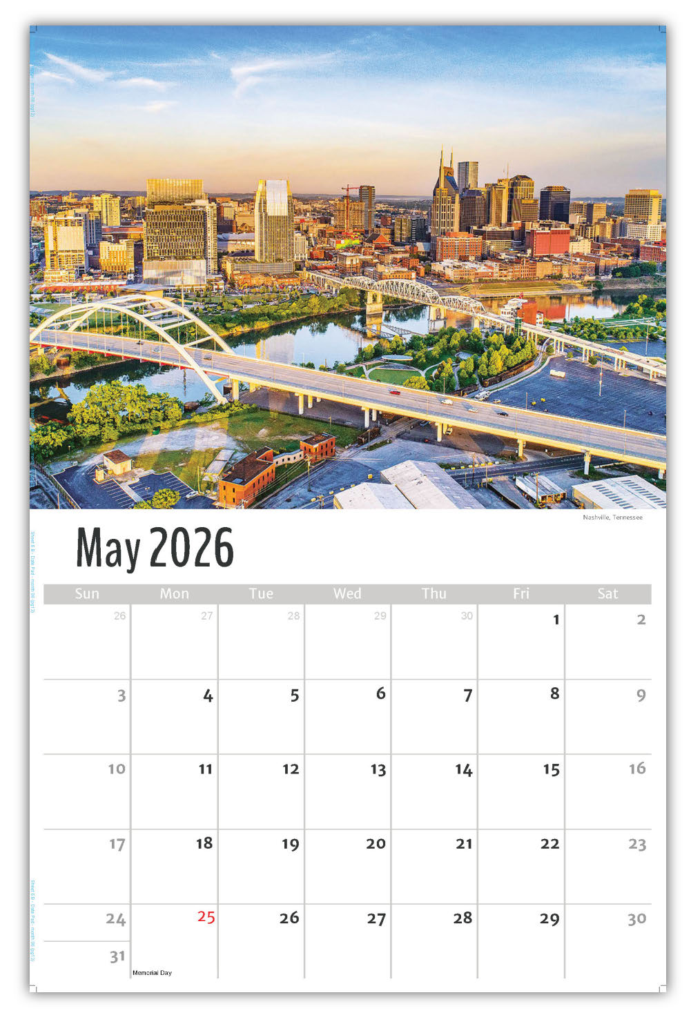 2026 Wall Calendar - Scenes of America