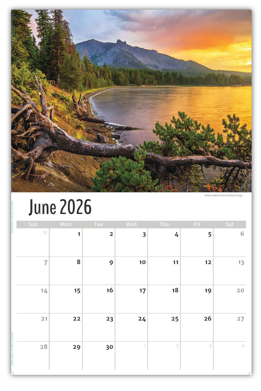 2026 Wall Calendar - Scenes of America