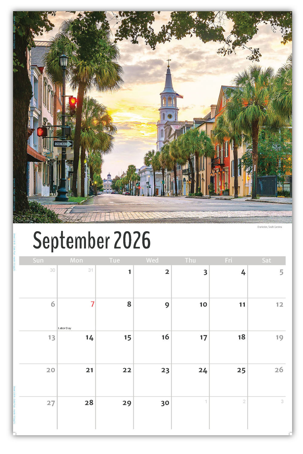 2026 Wall Calendar - Scenes of America