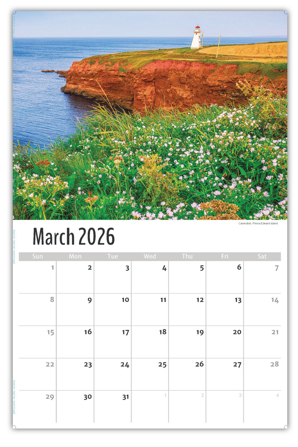 2026 Wall Calendar - Scenes of Atlantic Canada