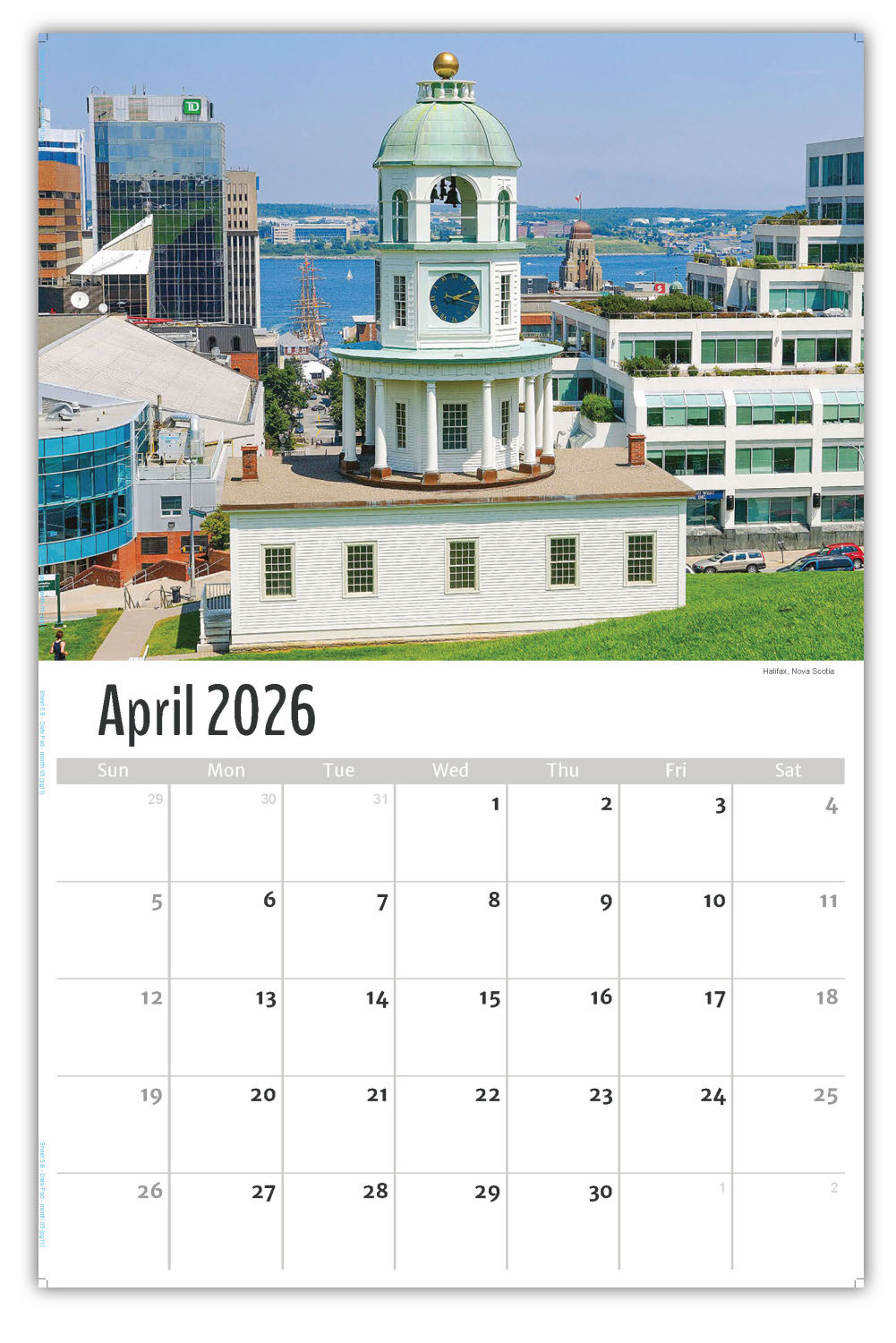 2026 Wall Calendar - Scenes of Atlantic Canada