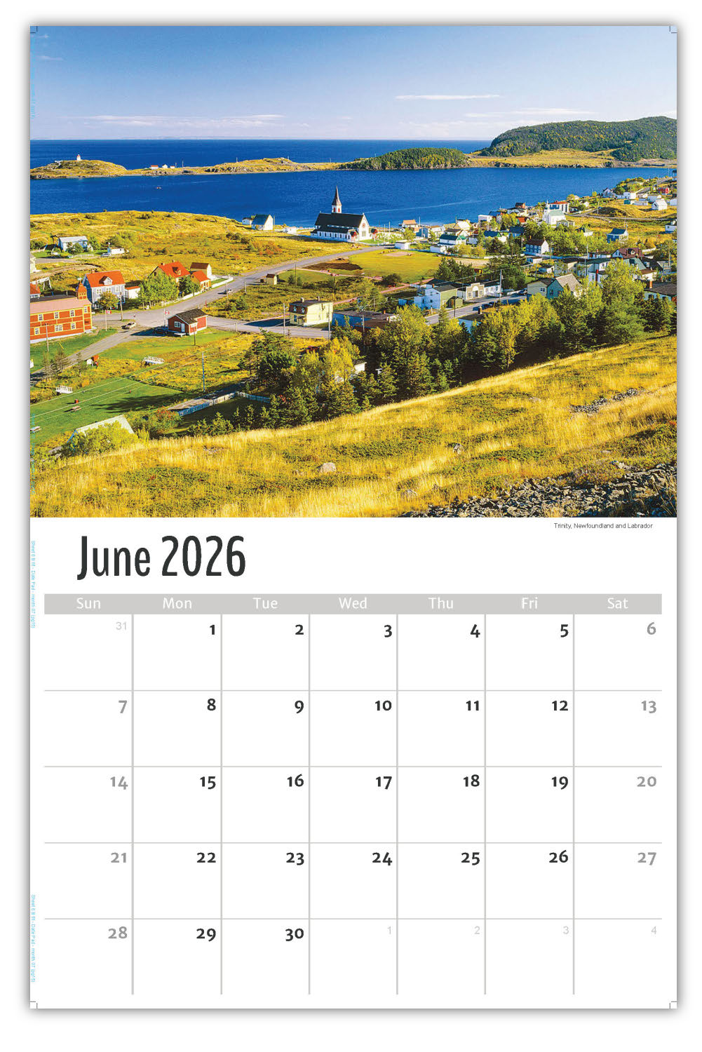 2026 Wall Calendar - Scenes of Atlantic Canada
