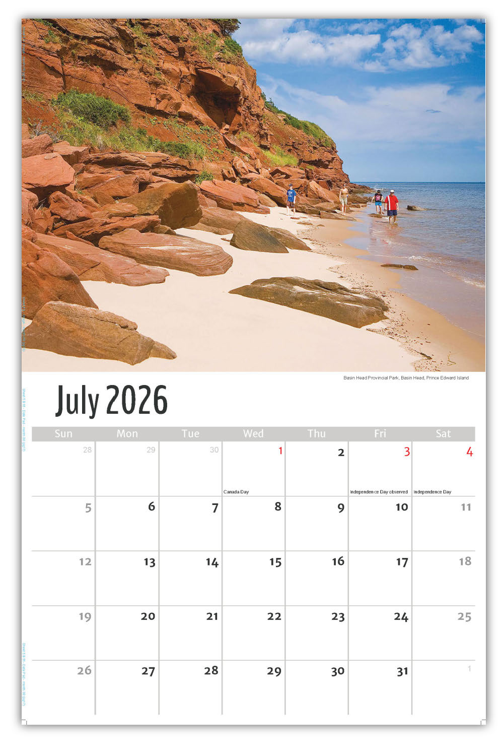 2026 Wall Calendar - Scenes of Atlantic Canada
