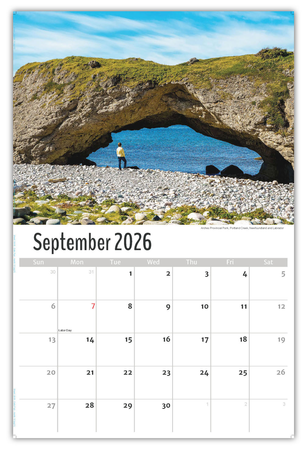 2026 Wall Calendar - Scenes of Atlantic Canada
