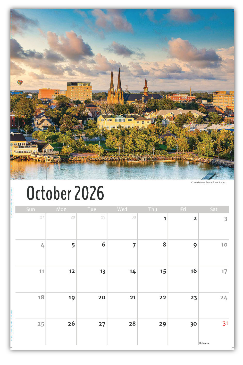 2026 Wall Calendar - Scenes of Atlantic Canada
