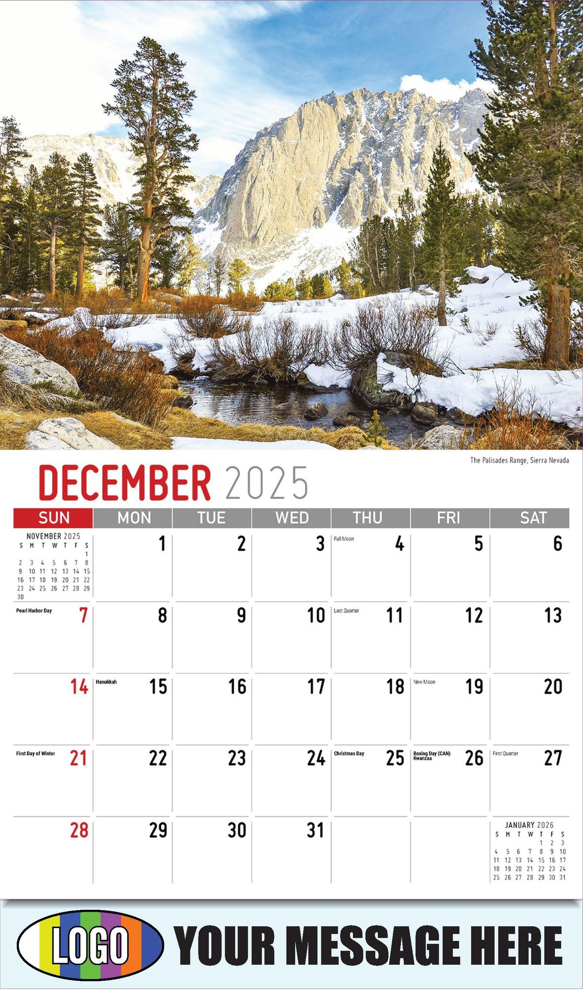 2026 Scenes of California Business Promotional Calendar