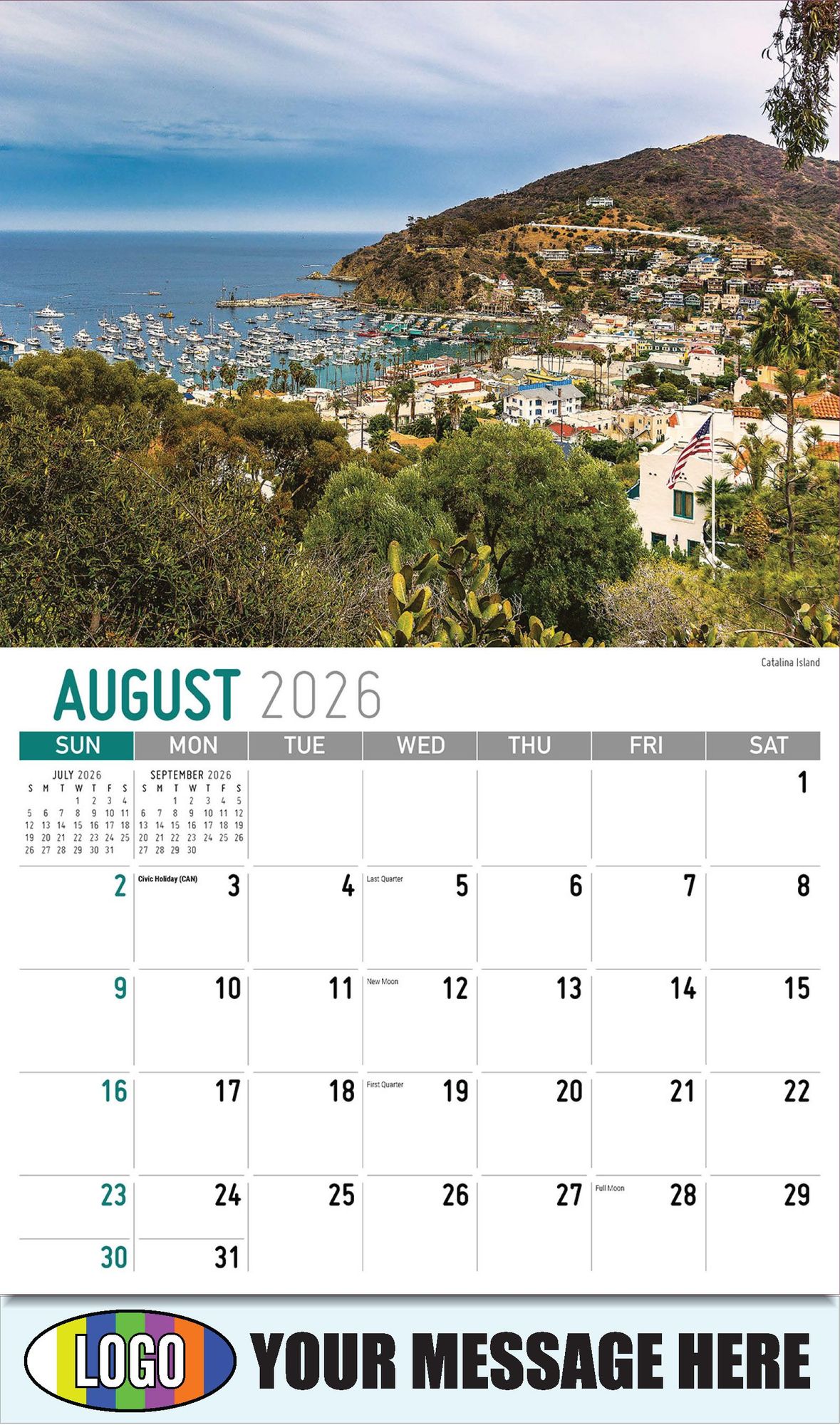 2026 Scenes of California Business Promotional Calendar