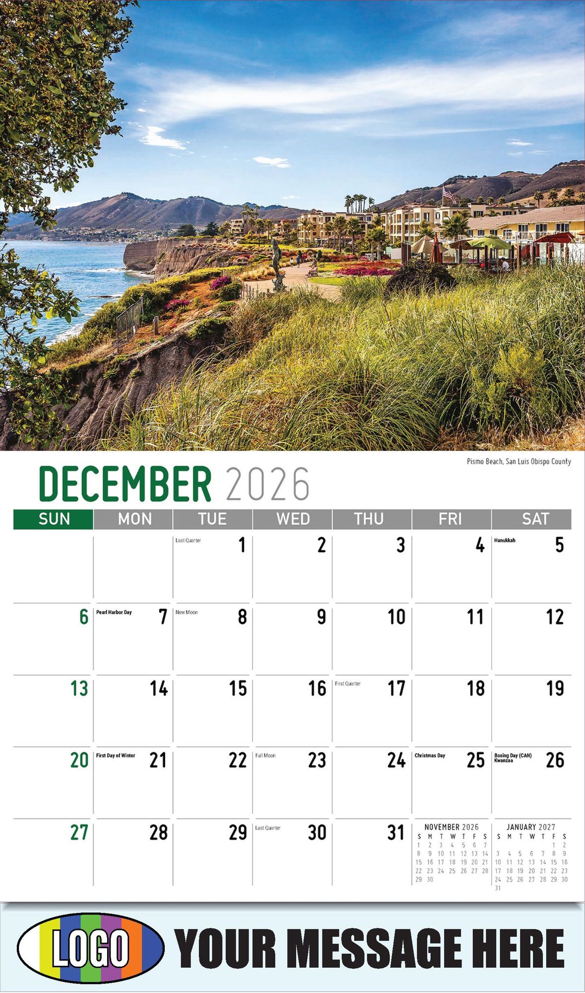 2026 Scenes of California Business Promotional Calendar