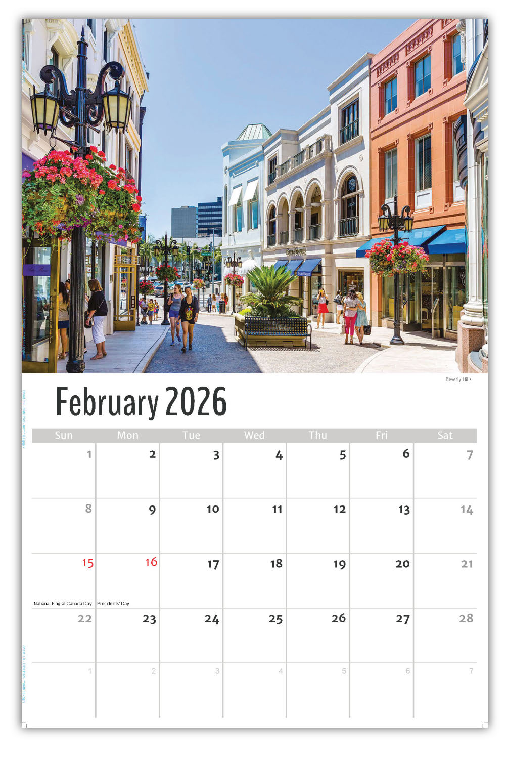 2026 Wall Calendar - Scenes of California
