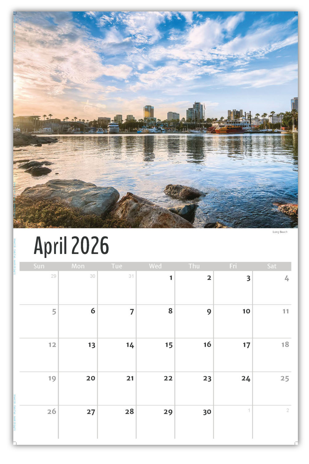 2026 Wall Calendar - Scenes of California