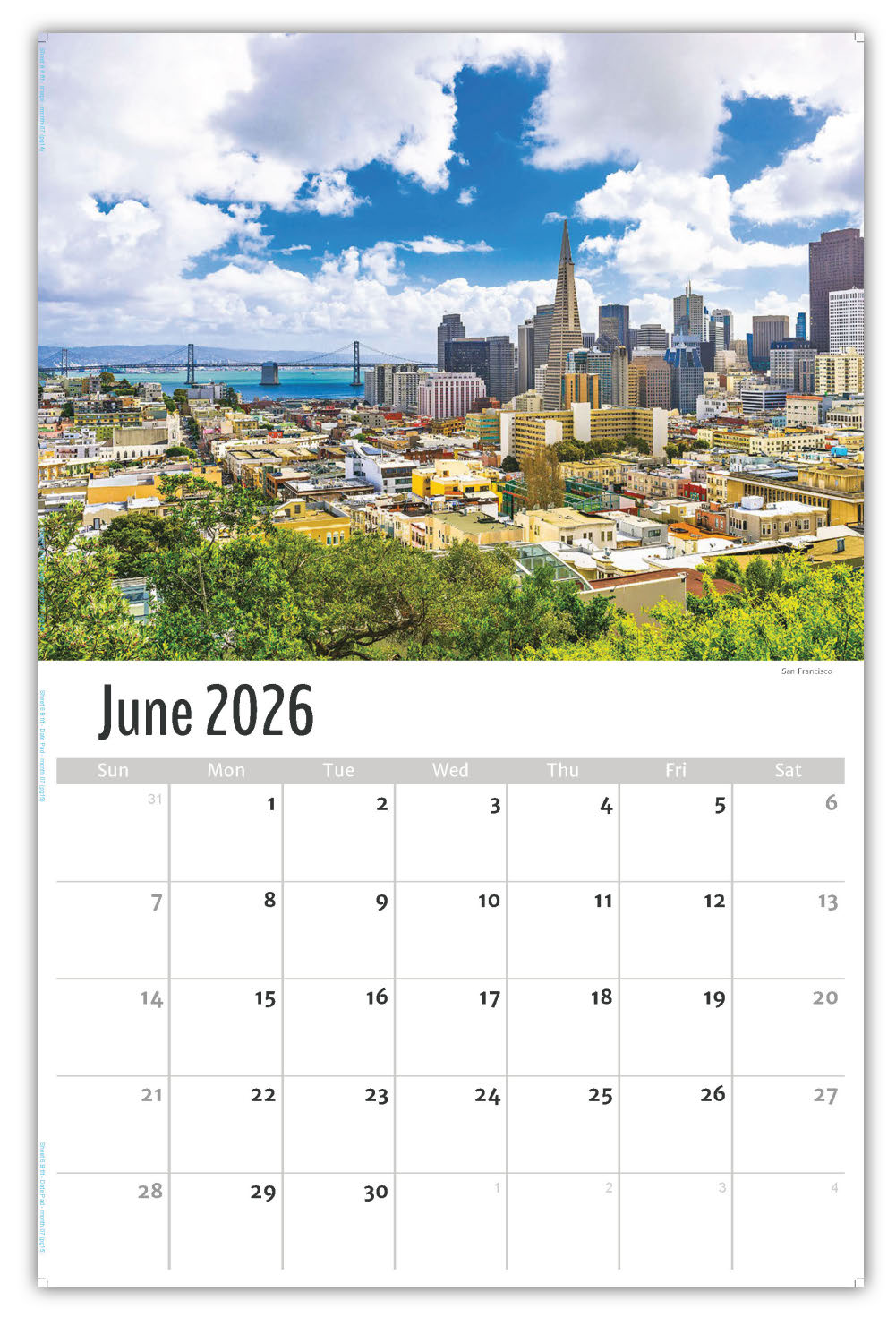 2026 Wall Calendar - Scenes of California