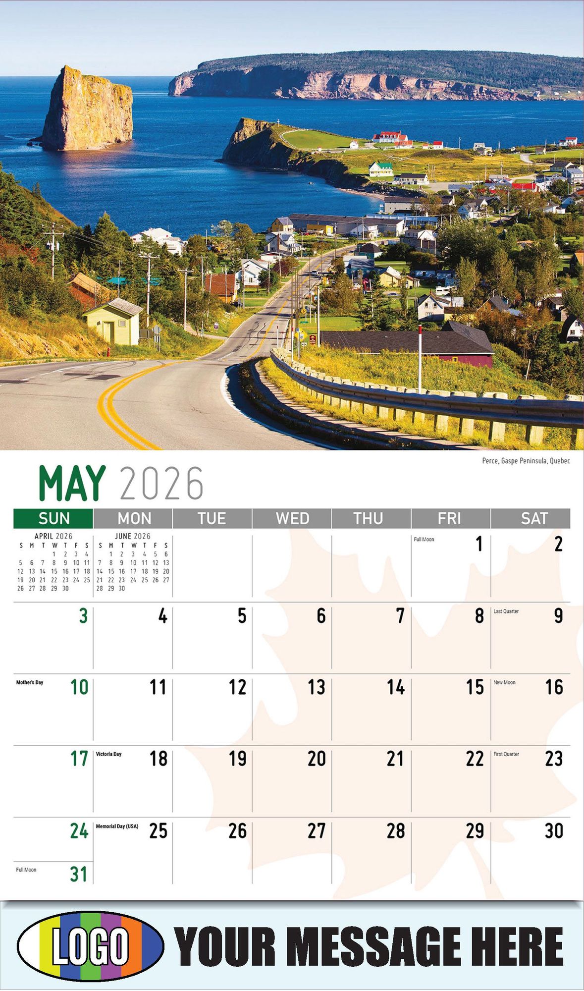 2026 Scenes of Canada Business Promotional Calendar