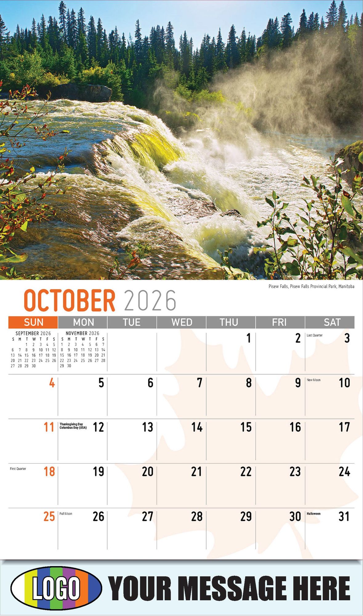 2026 Scenes of Canada Business Promotional Calendar