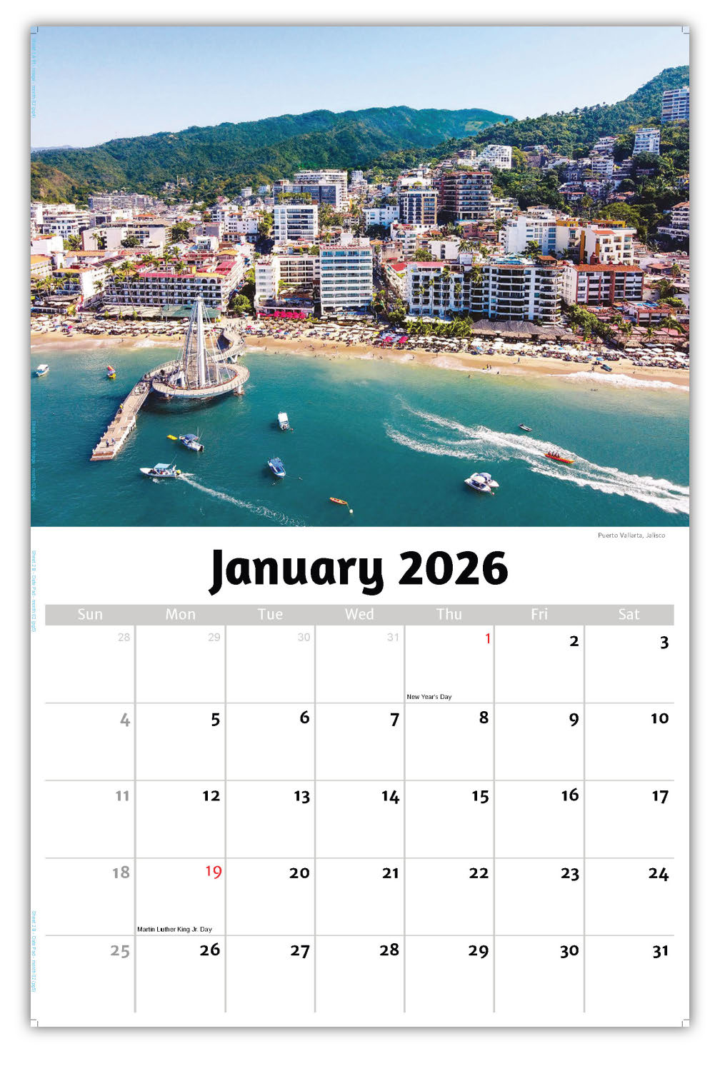 2026 Wall Calendar - Scenes of Mexico
