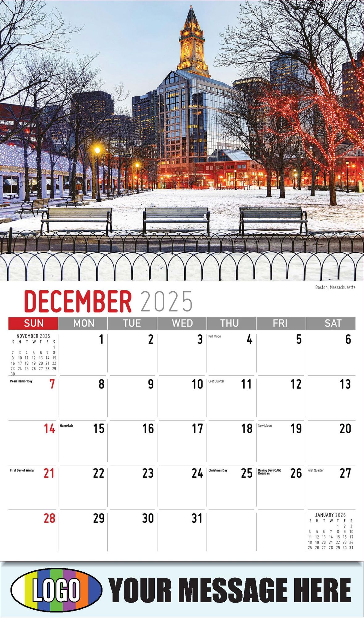 2026 Scenes of New England Business Promotional Calendar