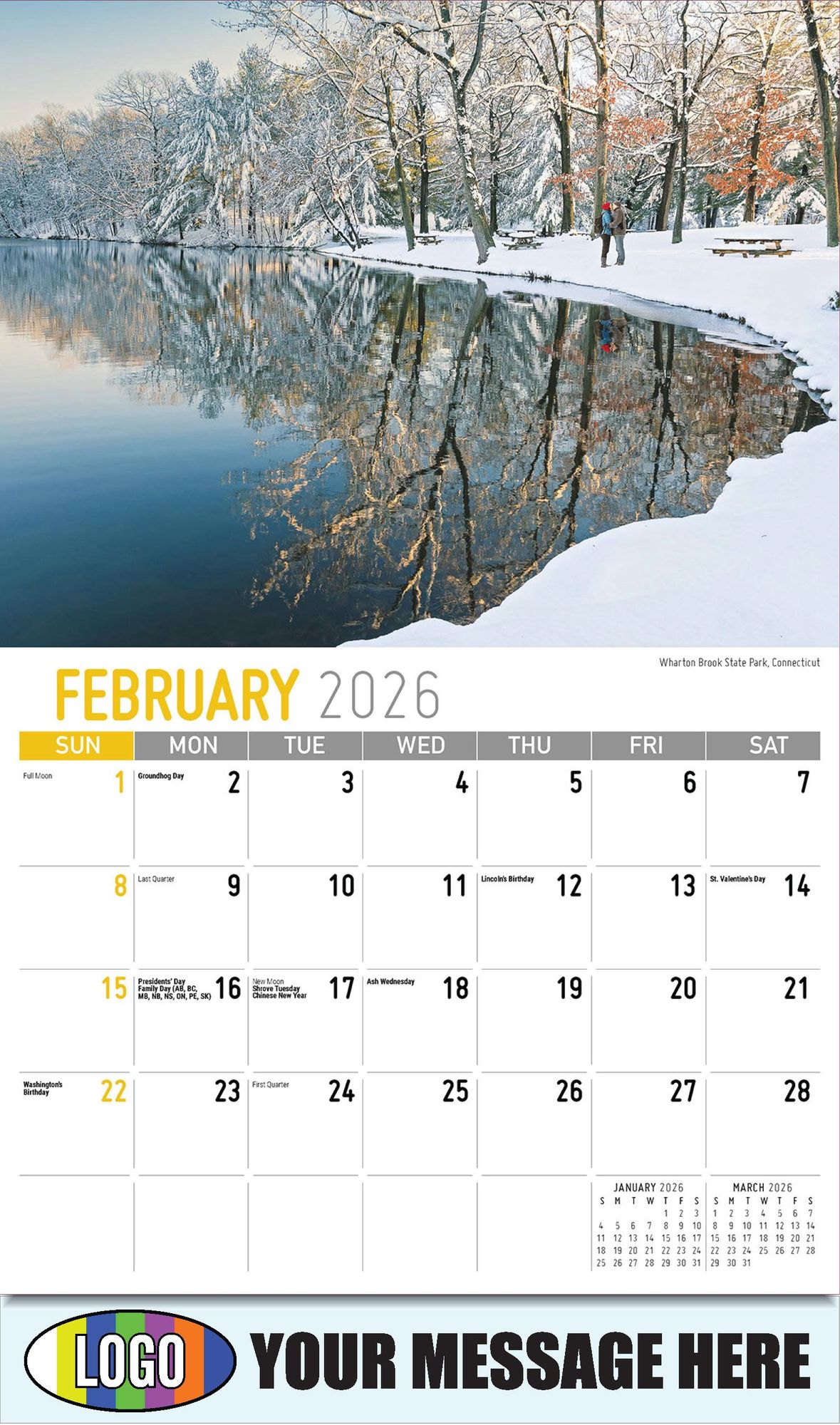 2026 Scenes of New England Business Promotional Calendar