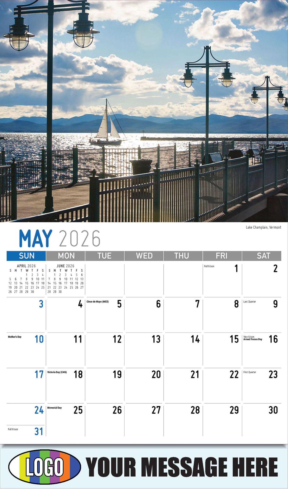 2026 Scenes of New England Business Promotional Calendar