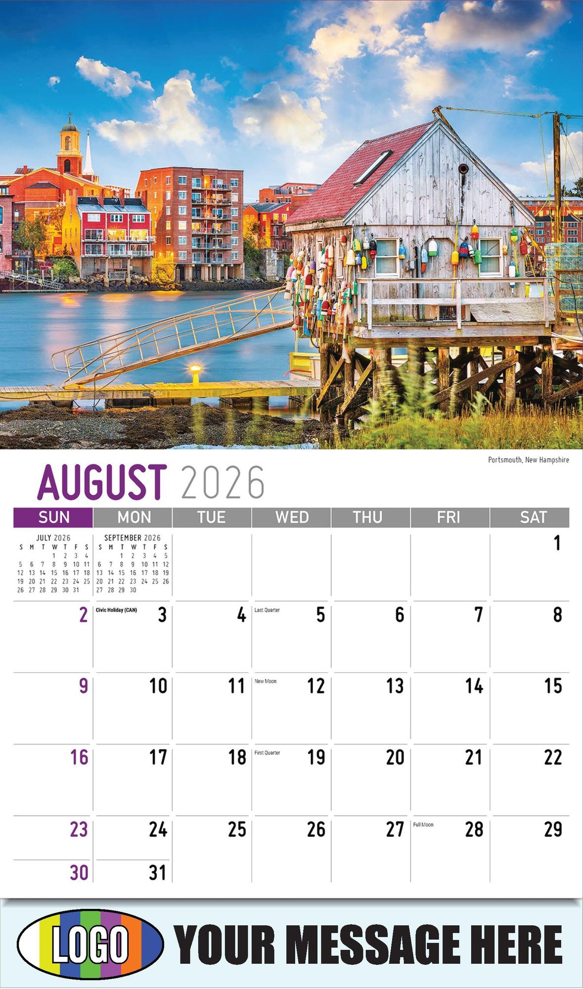2026 Scenes of New England Business Promotional Calendar
