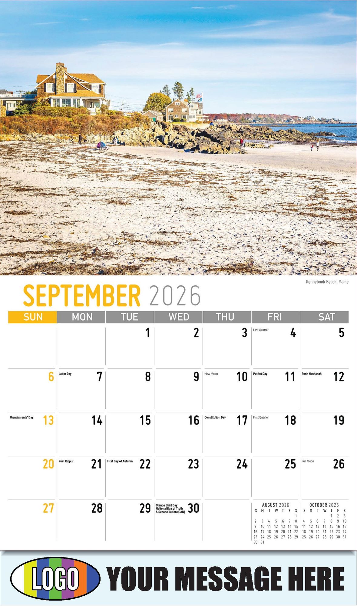 2026 Scenes of New England Business Promotional Calendar