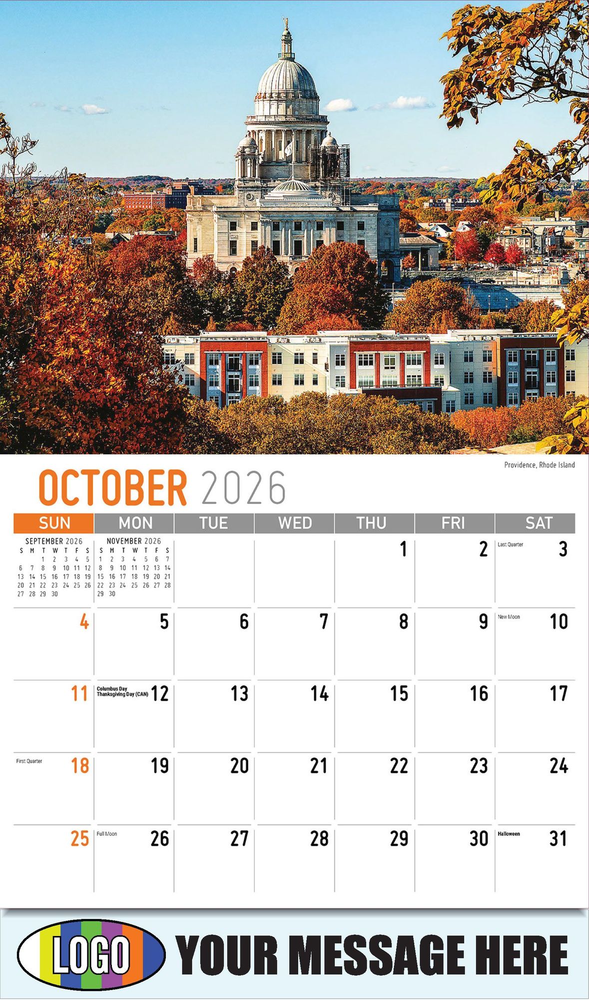 2026 Scenes of New England Business Promotional Calendar