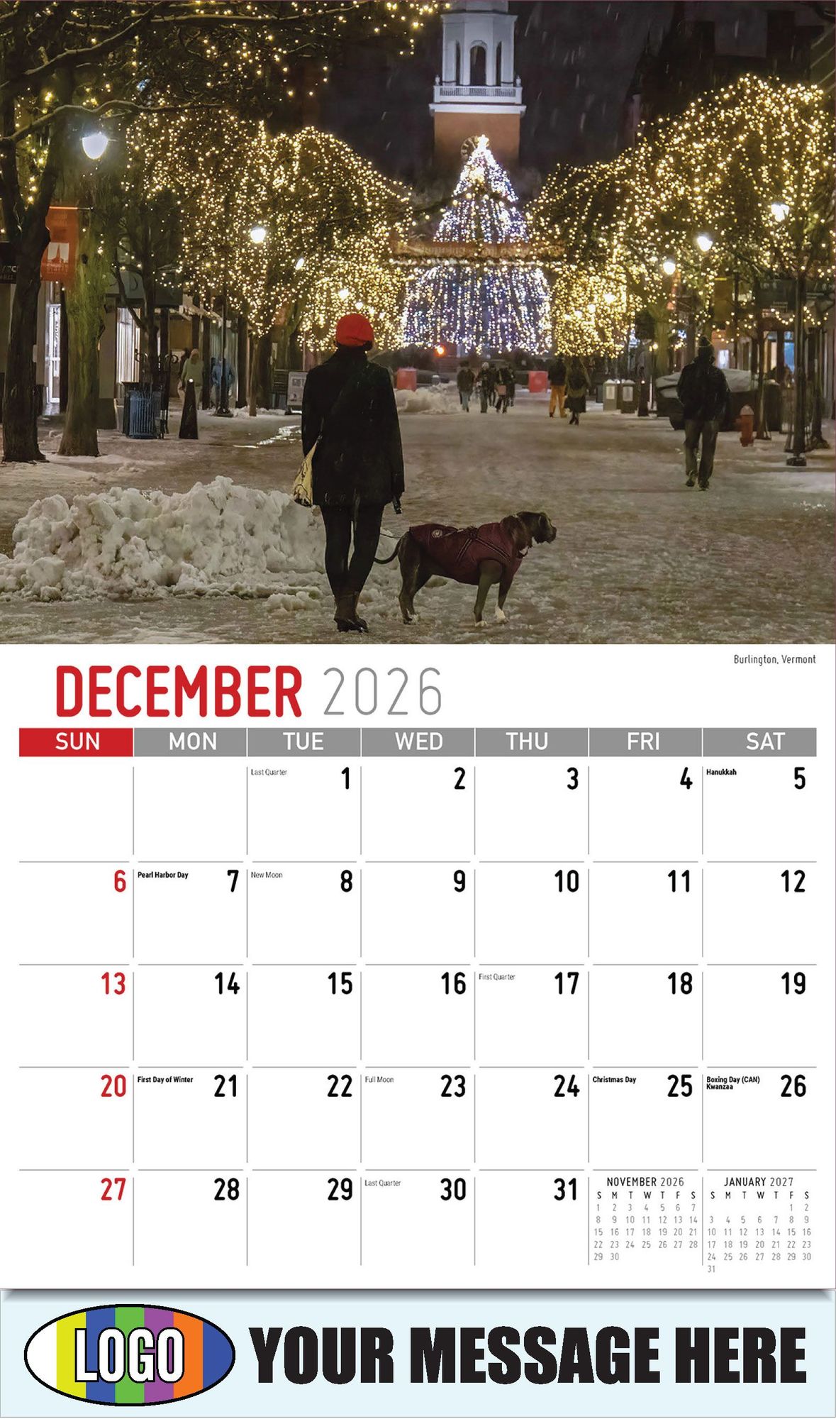 2026 Scenes of New England Business Promotional Calendar