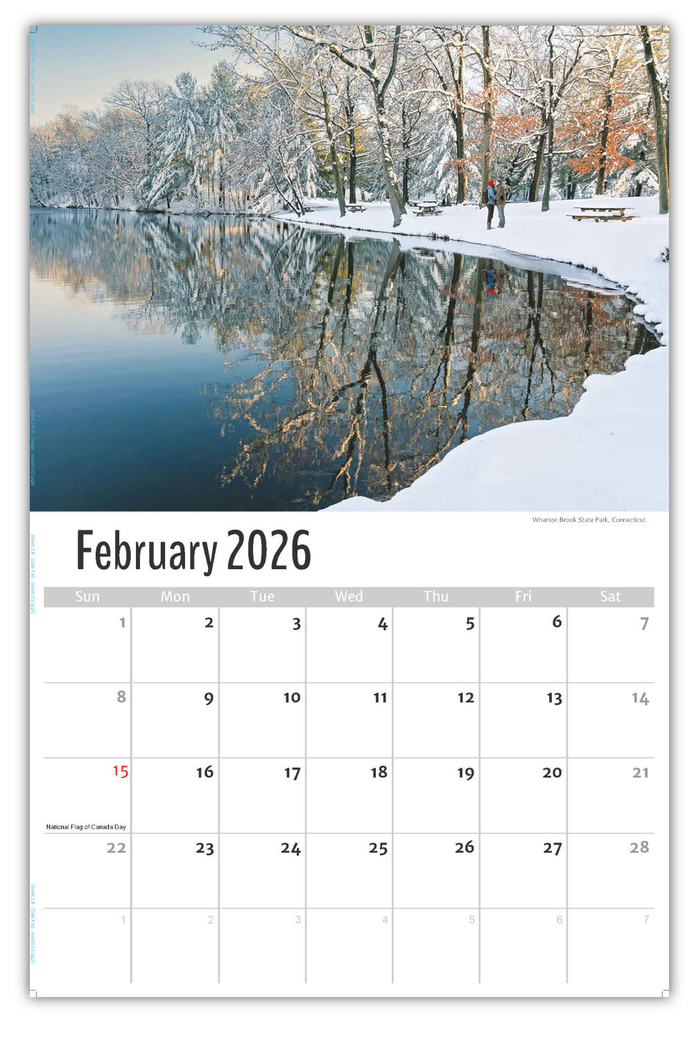2026 Wall Calendar - Scenes of New England